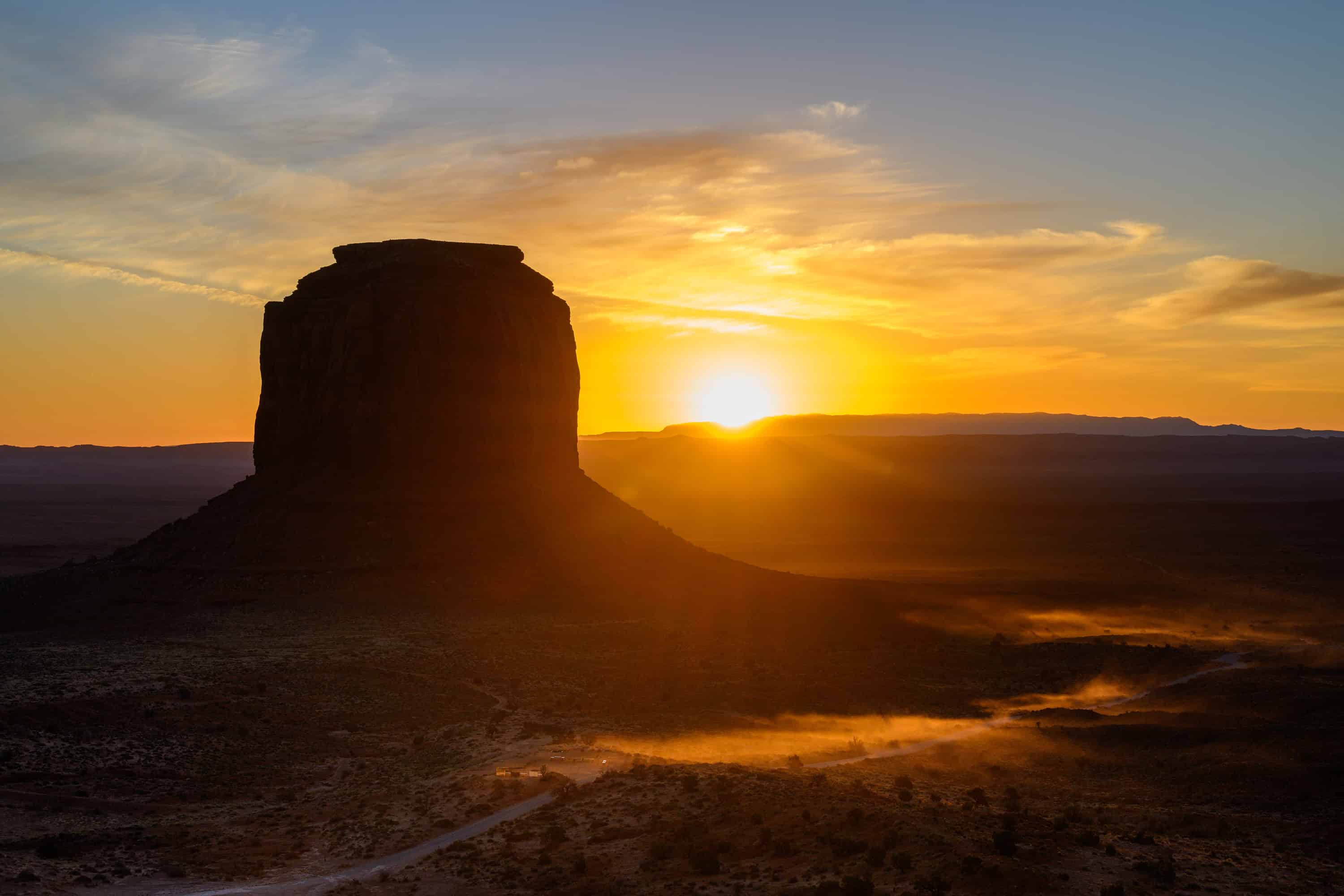 Sunrise in Monument Valley